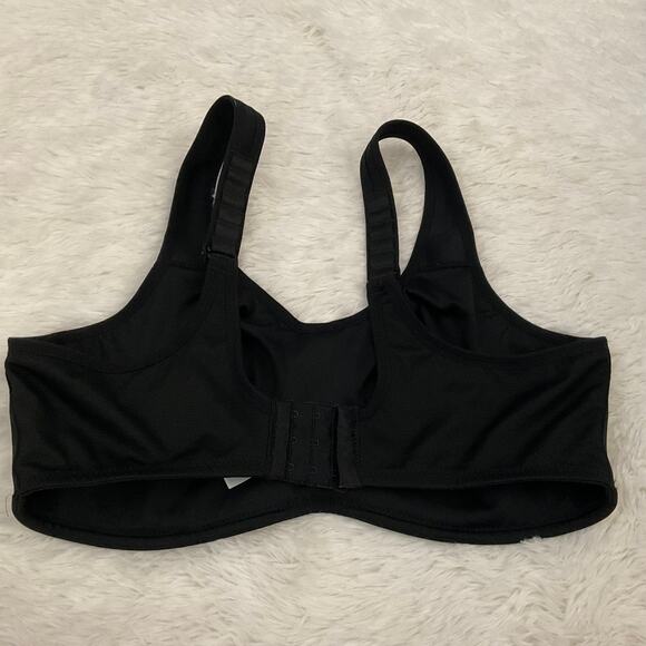 Wacoal Black Satin Underwire Bra - Size 40D - Picture 5 of 9